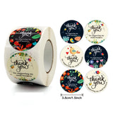 38mm Thank You For Supporting Small Business Flower Stickers
