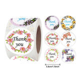38mm Thank You Stickers Floral Sealing Labels for Wedding Party