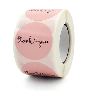 38mm Thank You Stickers Packaging Envelope Sealing Labels