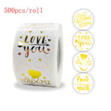 38mm Love You&Me Heart Stickers Romantic Gift