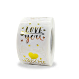 38mm Love You&Me Heart Stickers Romantic Gift