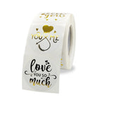 38mm Love You&Me Heart Stickers Romantic Gift