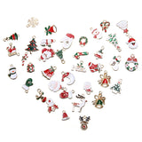 38pcs Mixed Christmas Charms for DIY Jewelry Making Xmas Gift