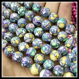 38pcs 10mm Gemstone Strings Semi Precious Round Ball Spacer Beads