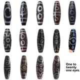 1PC Twenty-One Eyed Natural Tibetan Dzi Beads DIY Jewelry Bracelet Necklace
