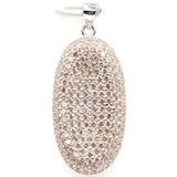 Gorgeous Spessartine Garnet Citrine Tanzanite Amethyst 925 Silver Pendant
