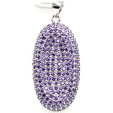 Gorgeous Spessartine Garnet Citrine Tanzanite Amethyst 925 Silver Pendant