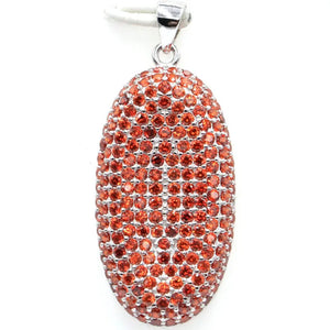 Gorgeous Spessartine Garnet Citrine Tanzanite Amethyst 925 Silver Pendant