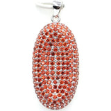 Gorgeous Spessartine Garnet Citrine Tanzanite Amethyst 925 Silver Pendant