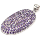 Gorgeous Spessartine Garnet Citrine Tanzanite Amethyst 925 Silver Pendant