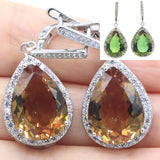 Zultanite CZ Silver Drop Earrings, Women Dating Jewelry