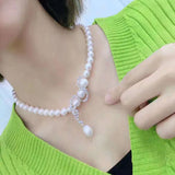 High Quality CZ-Inlaid Pearl Bracelet Buckle 38x32mm