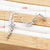 High Quality CZ-Inlaid Pearl Bracelet Buckle 38x32mm