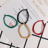 Matte Spray Paint Geometric Earring Material