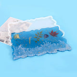 Silicone Wave Epoxy Resin Mold for Fruit Cake Red Wine Glass Tray Art
