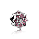 Charm De Plata Esterlina Serie De Navidad Snowman House DIY Stone para Mujer