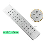 39 Holes DIY Wire Drawplate Tungsten Carbide Steel Jewelry Round Draw Plate