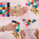 3900Pcs 6mm Polymer Clay Beads 24 Colors DIY Jewelry Making