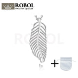 925 Silver Unique Feather Pendant
