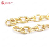 50CM 24K Iron Long Oval Shape Necklace Chains Jewelry Chains
