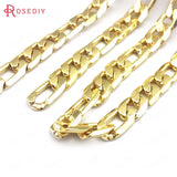 1m 24K Iron Oval Shape Necklace Chains Bracelets DIY Jewelry Chains