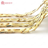 1m 24K Iron Oval Shape Necklace Chains Bracelets DIY Jewelry Chains