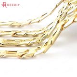 1m 24K Iron Oval Shape Necklace Chains Bracelets DIY Jewelry Chains
