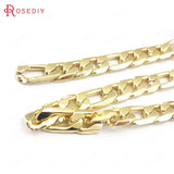 1m 24K Iron Oval Shape Necklace Chains Bracelets DIY Jewelry Chains