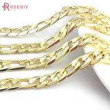 1m 24K Iron Oval Shape Necklace Chains Bracelets DIY Jewelry Chains