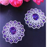 39MM Women's Zircon Flower Sweater Chain Necklace Sunflower