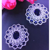 39MM Women's Zircon Flower Sweater Chain Necklace Sunflower