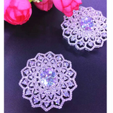 39MM Women's Zircon Flower Sweater Chain Necklace Sunflower