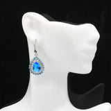 925 Solid Silver Romantic Paris Topaz CZ Earrings