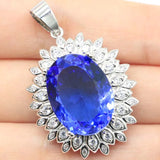 Violet Tanzanite Pink Rasperry Pendant