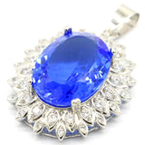 Violet Tanzanite Pink Rasperry Pendant