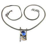 Neo-Gothic Buck Necklace with Gemstones