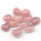 39x44mm Heart Rose Quartz Stone Bead for Jewelry Making