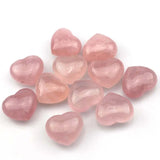 39x44mm Heart Rose Quartz Stone Bead for Jewelry Making