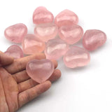 39x44mm Heart Rose Quartz Stone Bead for Jewelry Making