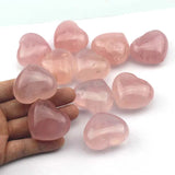 39x44mm Heart Rose Quartz Stone Bead for Jewelry Making