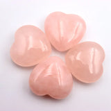 Heart Statue Carved Rose Quartz Healing Crystal Stone Gift Ornament