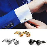 Metal Knots Enamel Cufflink Cuff Link Wedding Accessories