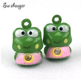 Rhinestone Frog Jingle Bells Charms Pendant Gift
