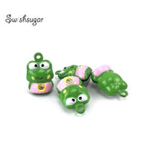 Rhinestone Frog Jingle Bells Charms Pendant Gift