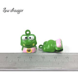 Rhinestone Frog Jingle Bells Charms Pendant Gift
