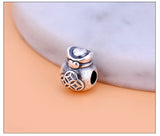 3D 100% 999 Silver Money-Bag Beads Silver Good Luck Beads DIY Jewelry Findings