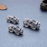 999 Silver Pixiu Beads Real Pure Silver Lucky Fengshui Wealth Pixiu Beads