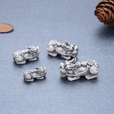 999 Silver Ruyi Pixiu Bead Fengshui Charm Piyao Good Luck Wealth