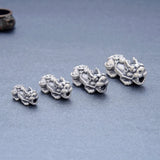999 Silver Ruyi Pixiu Bead Fengshui Charm Piyao Good Luck Wealth