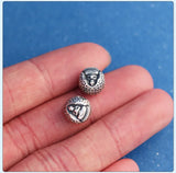 999 Silver Tibetan Buddha Bead Good Luck DIY Bracelet Jewelry